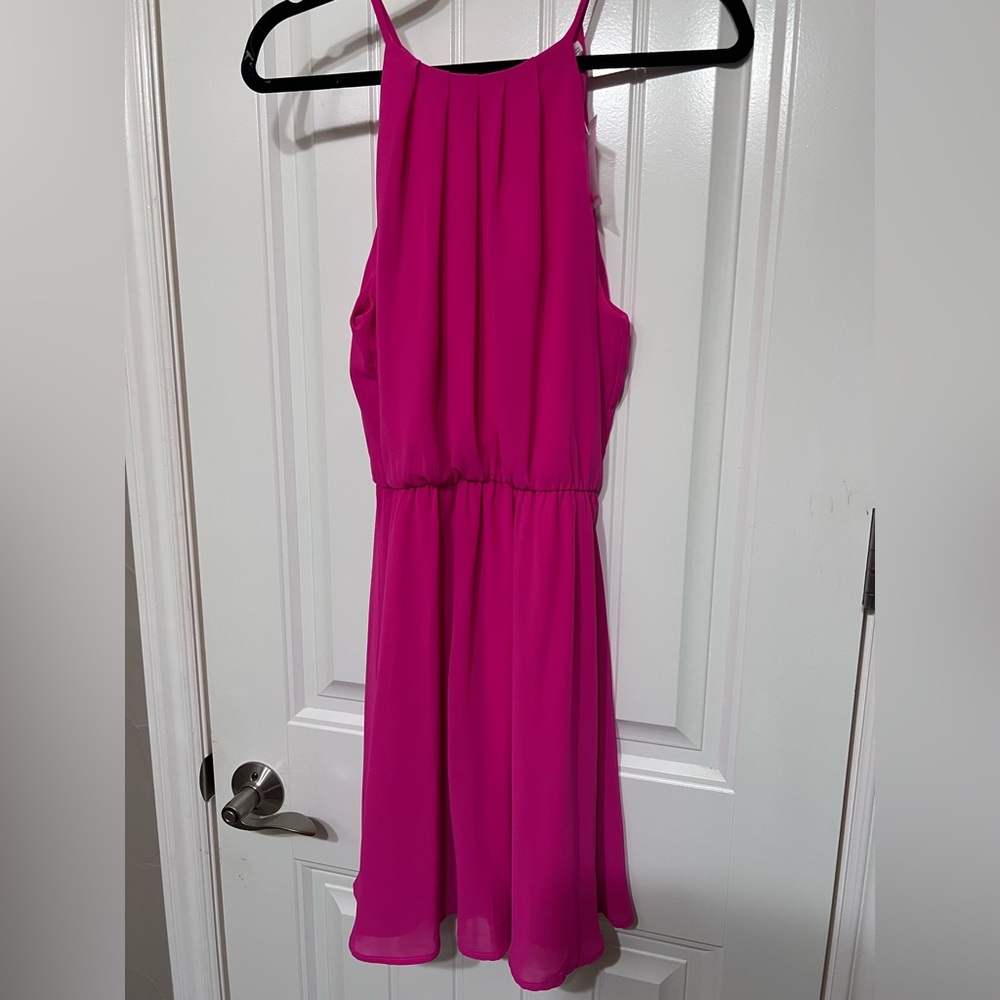 Women’s LUSH Vibrant Pink Sleeveless Dress size M